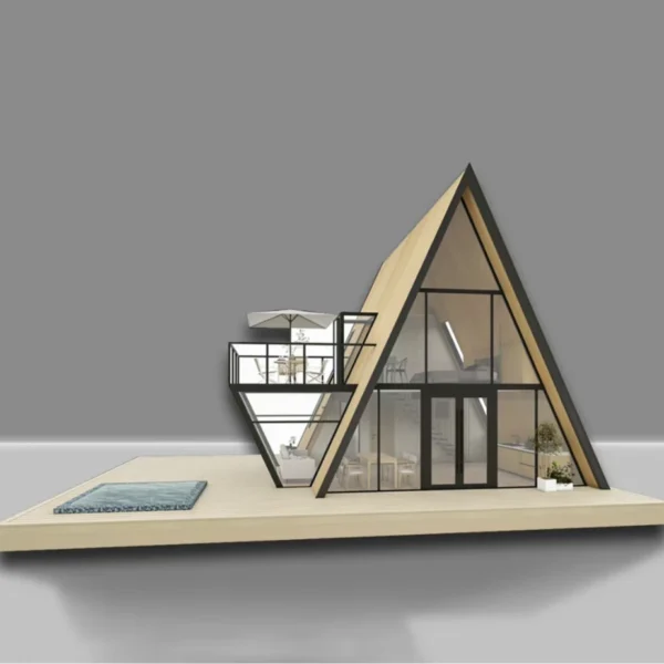 Prefabricated Foldable Luxury Living Triangular House