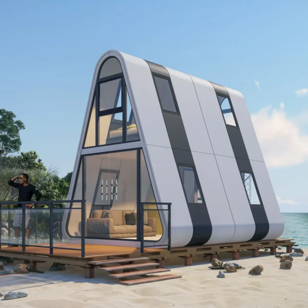 Triangular  Prefabricated Portable Luxury Living House